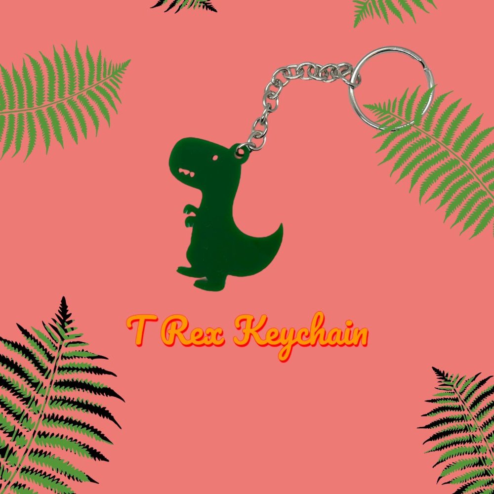 Green T Rex - Dino Keychain